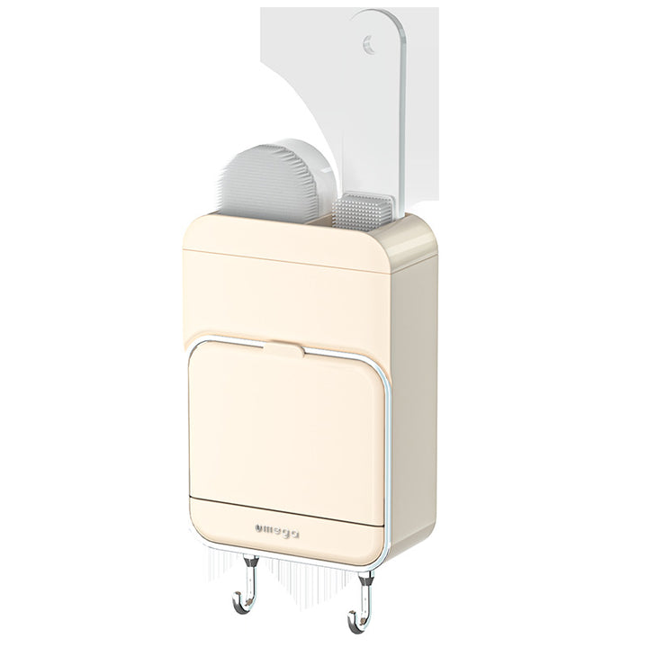 Soap box, wall mounted, with drain