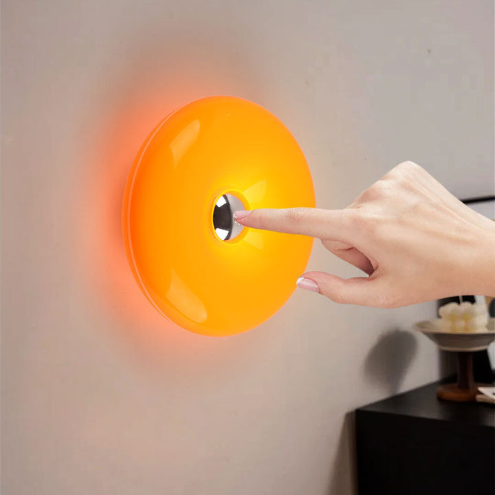 Donut table lamp with touch switch