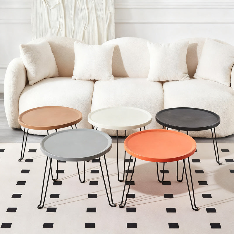 Folding side table, round, Ø 45.5 × 40 cm, Model H-262