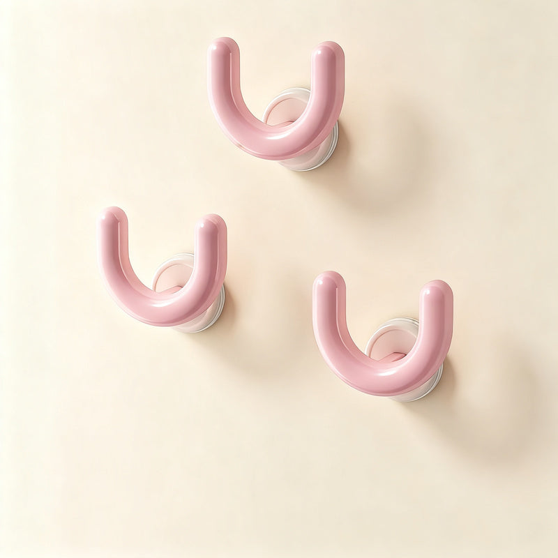 Suction cup slipper rack for bathroom