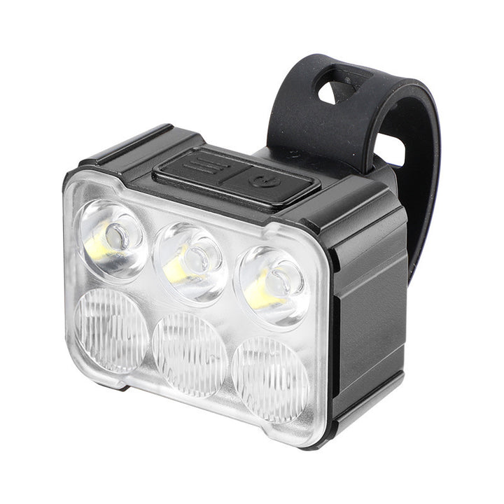 Bicycle light set with front and rear light