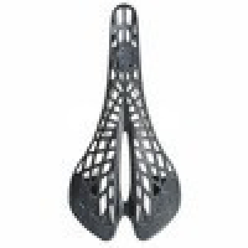Bicycle saddle made of carbon fiber