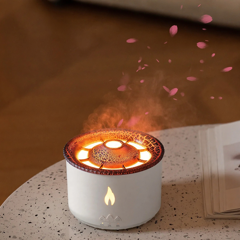 Dynamic ultrasonic diffuser with water mist