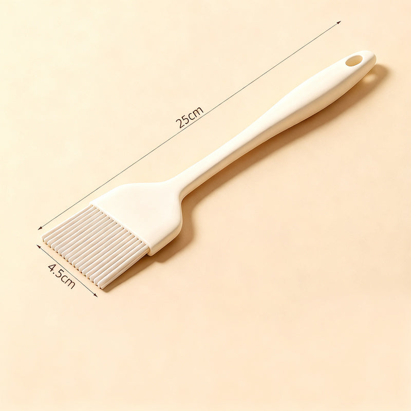 Silicone oil brush with wooden handle