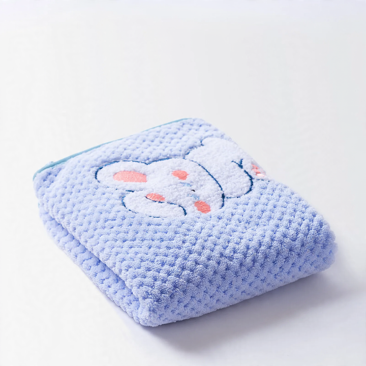 Pet bath towel made of coral fleece, absorbent