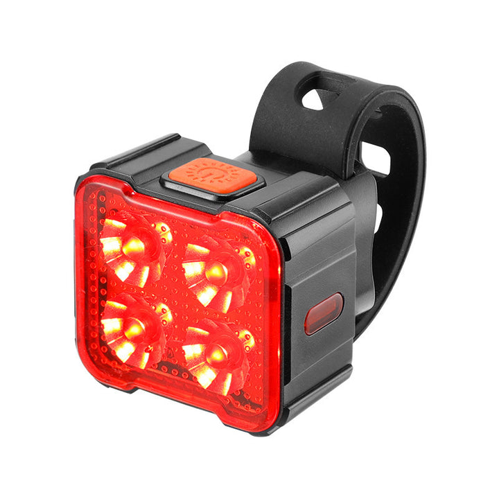 Bicycle light set with front and rear light