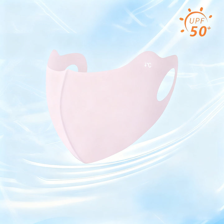 UV protection face mask with ear loops and neck protection