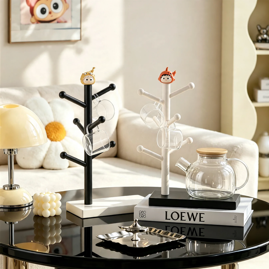 Tree-shaped cup rack made of ABS plastic