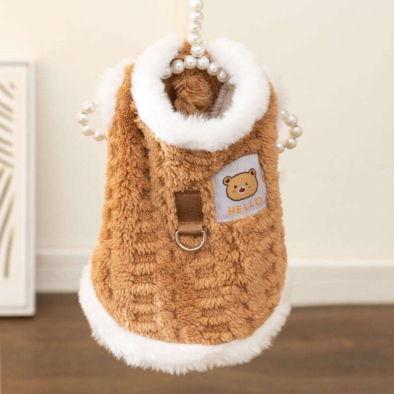 Dog vest with scarf for small dogs