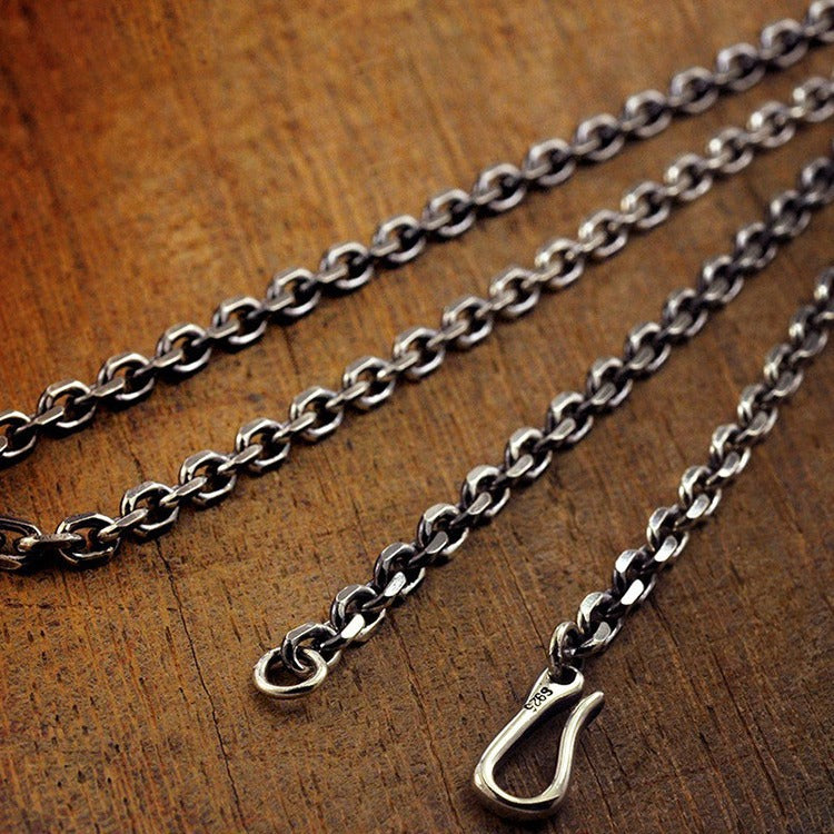 Cross necklace, silver-plated