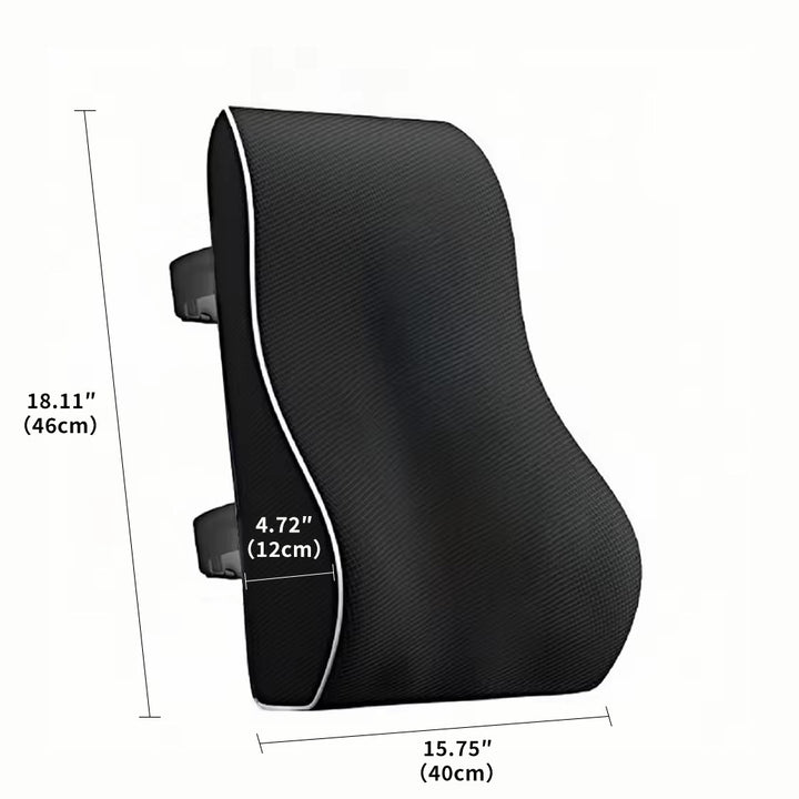 Ergonomic lumbar support made of memory foam