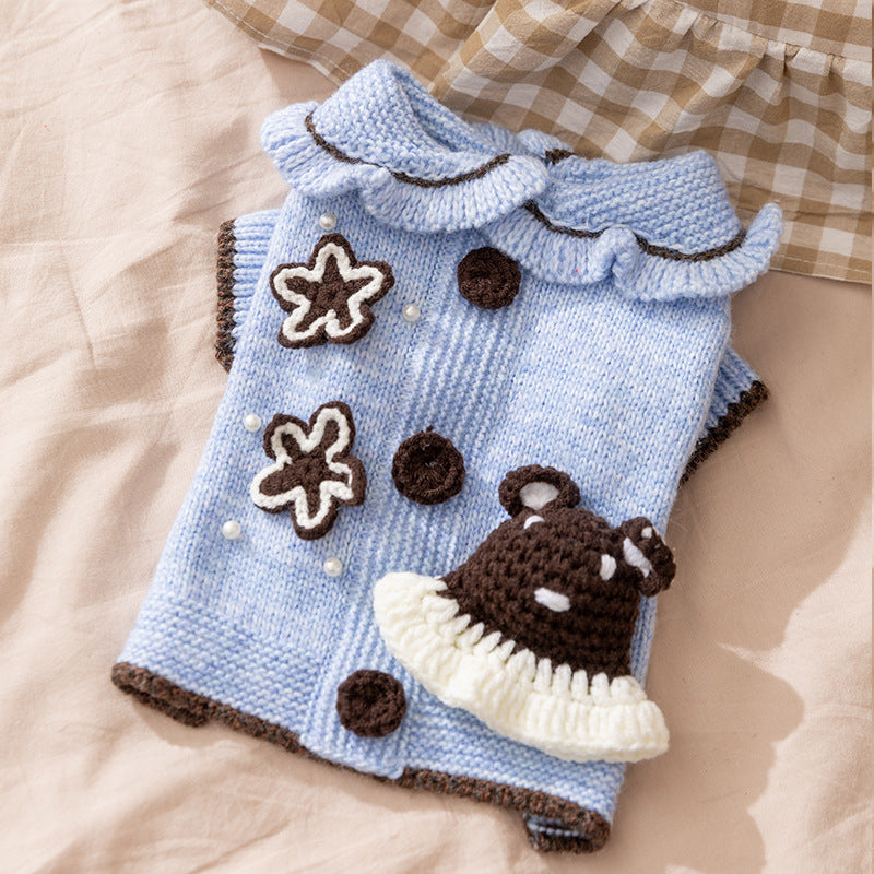 Knitted sweater for dogs, autumn/winter