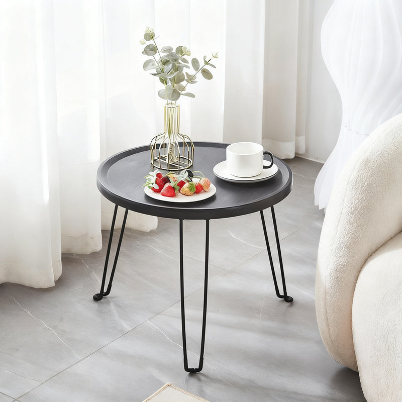 Folding side table, round, Ø 45.5 × 40 cm, Model H-262