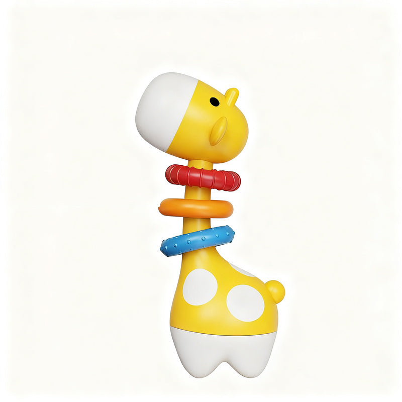 Baby rattle and teething ring, 0–3 years
