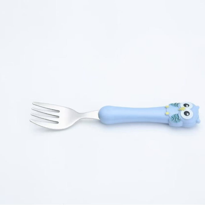 Children's tableware set made of stainless steel, portable