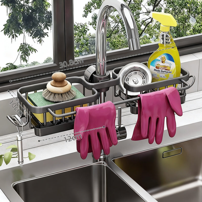 Kitchen wall bracket for sink with drip tray