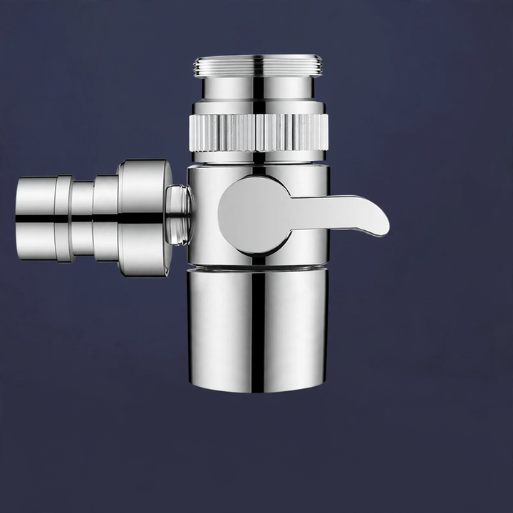 Universal faucet adapter with switch