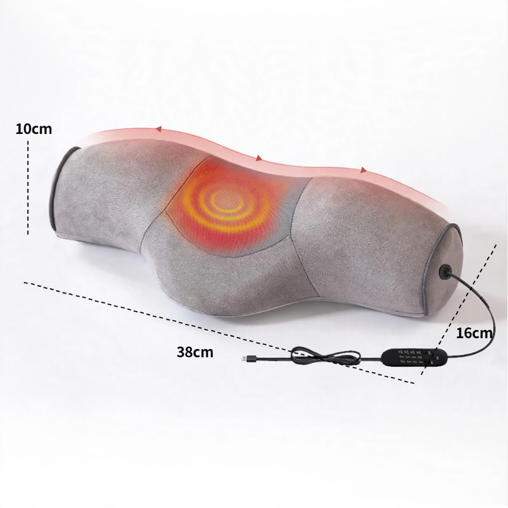 Neck pillow with heat function and massage, round