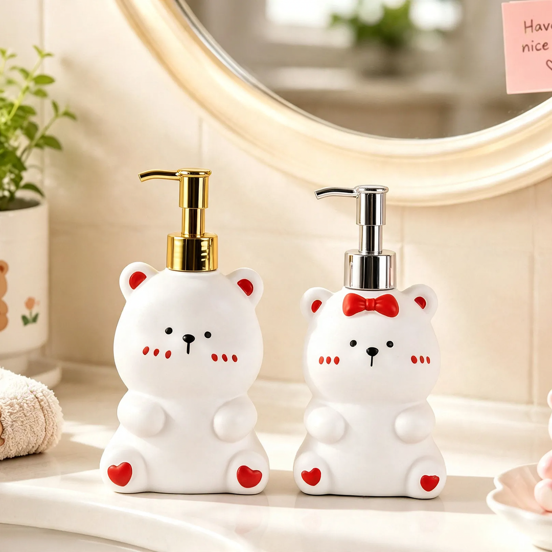 Soap dispenser bottle, 280 ml, bear design