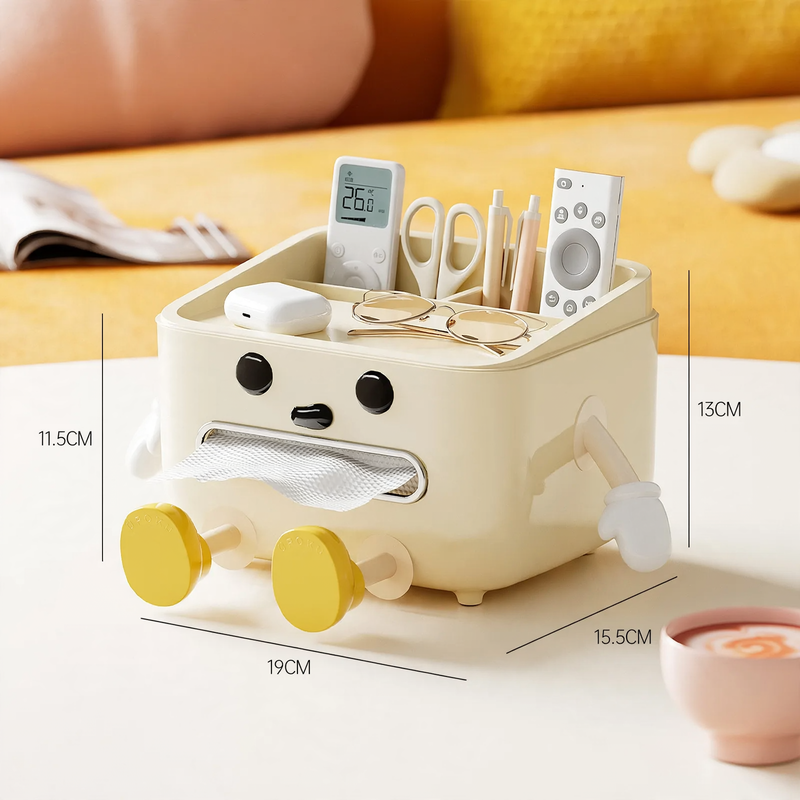 Multifunctional table shelf for tissues and accessories