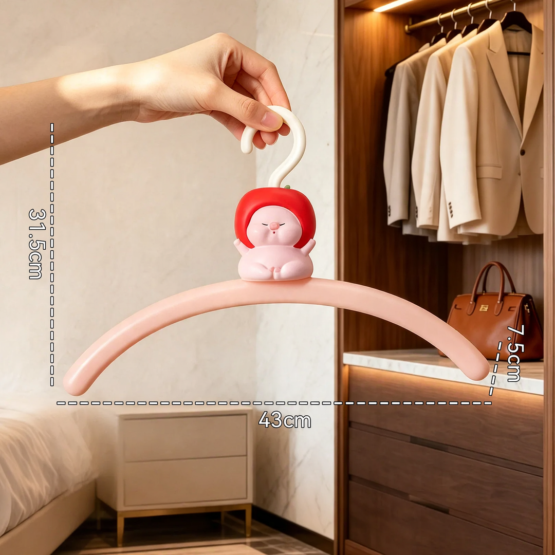 Clothes hanger, cartoon design, non-slip, ABS