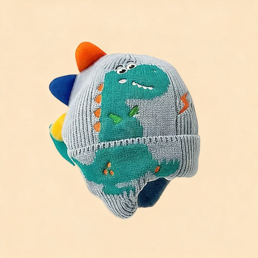 Children's hat with earflaps, knitted, warm