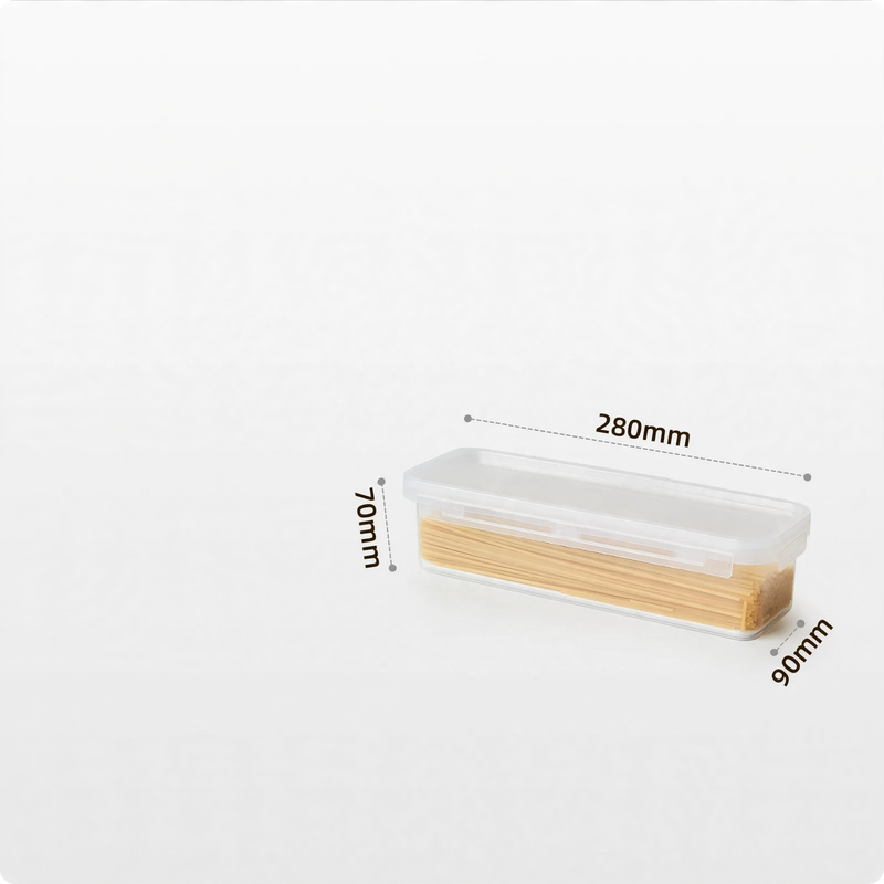 Plastic storage boxes, 200–900 ml