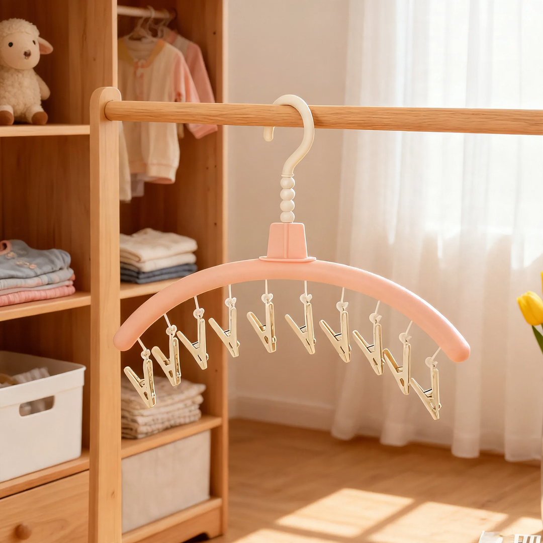 Clothes drying rack with clips, 260 g
