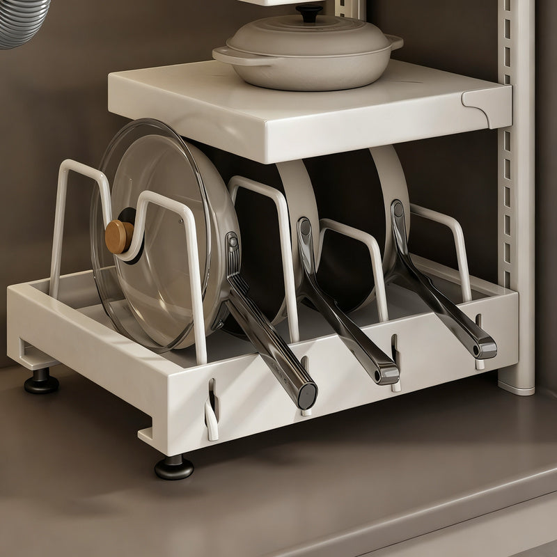 Carbon steel pot stand, 2–4 levels, height adjustable