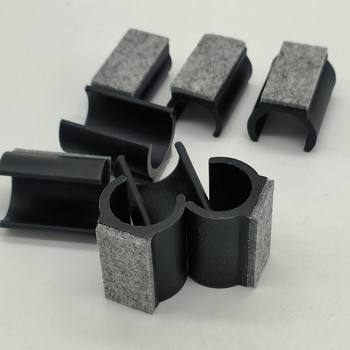 U-shaped furniture glides with felt pad