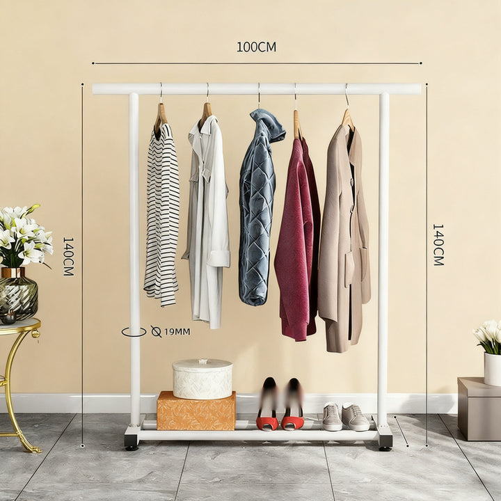 Standing laundry rack, one-piece, made of carbon steel