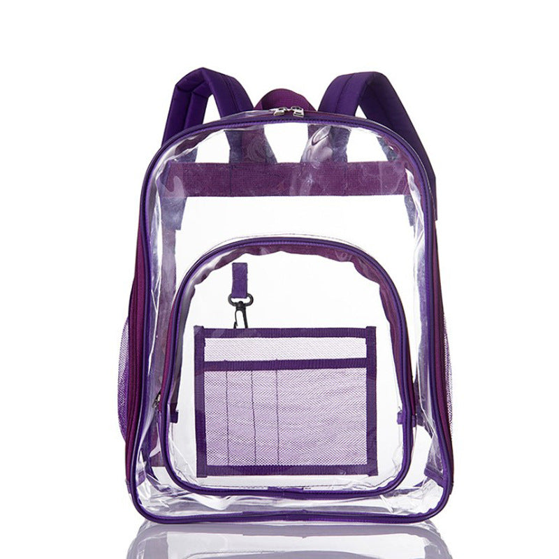 Transparent PVC backpack, waterproof, 20–35 L