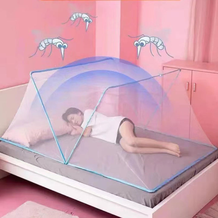 Portable mosquito net, collapsible