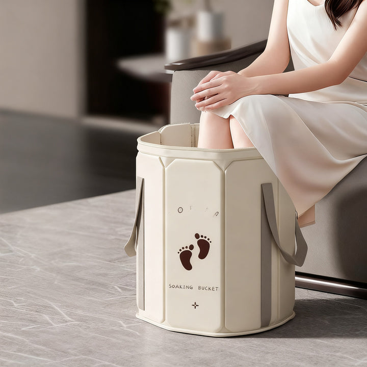 Portable foot bath made of PVC, foldable