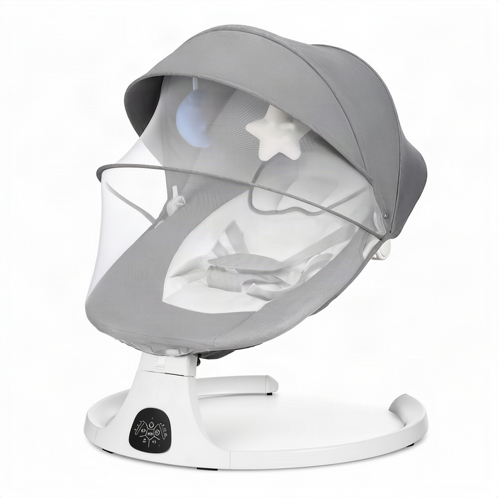 Baby bouncer with music and toys, from birth