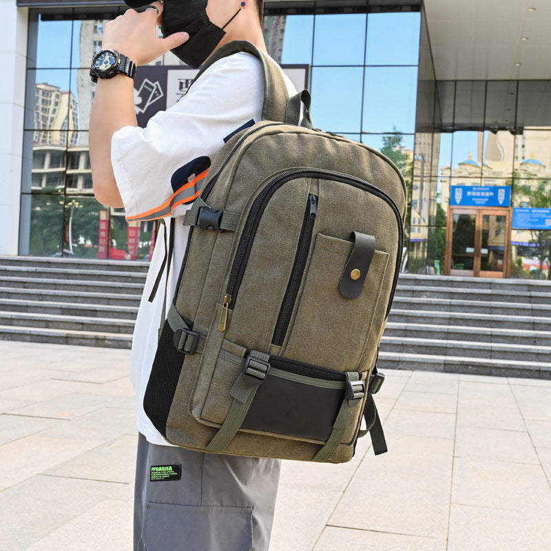 Men's backpack, canvas, 20–35 L, breathable