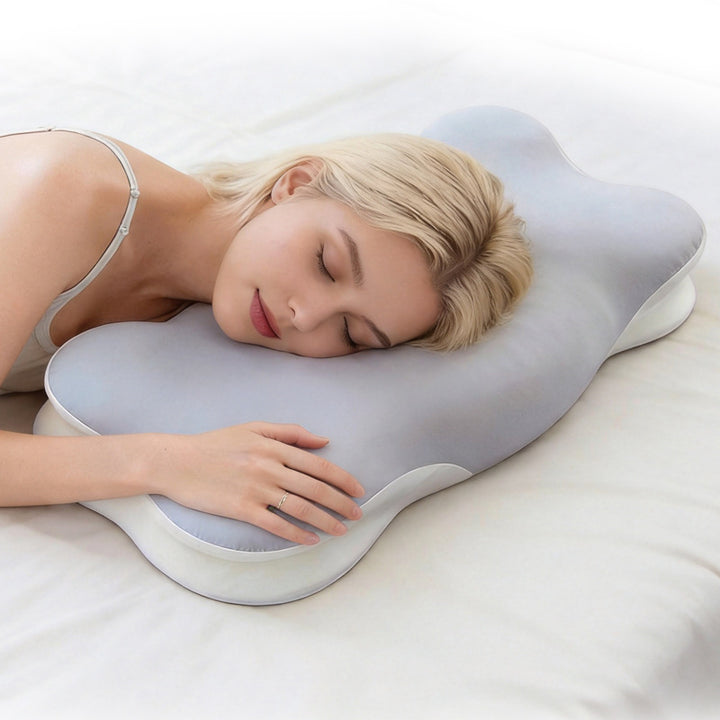 Cloud-shaped neck pillow made of memory foam