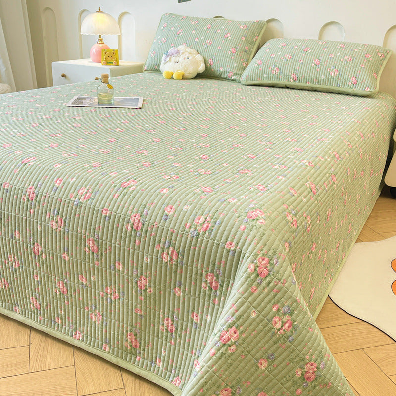 Cotton bedspread with baby fleece, 3-piece