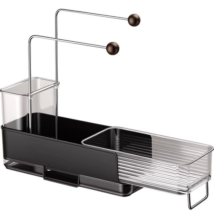 Stainless steel kitchen countertop, extendable, for sink