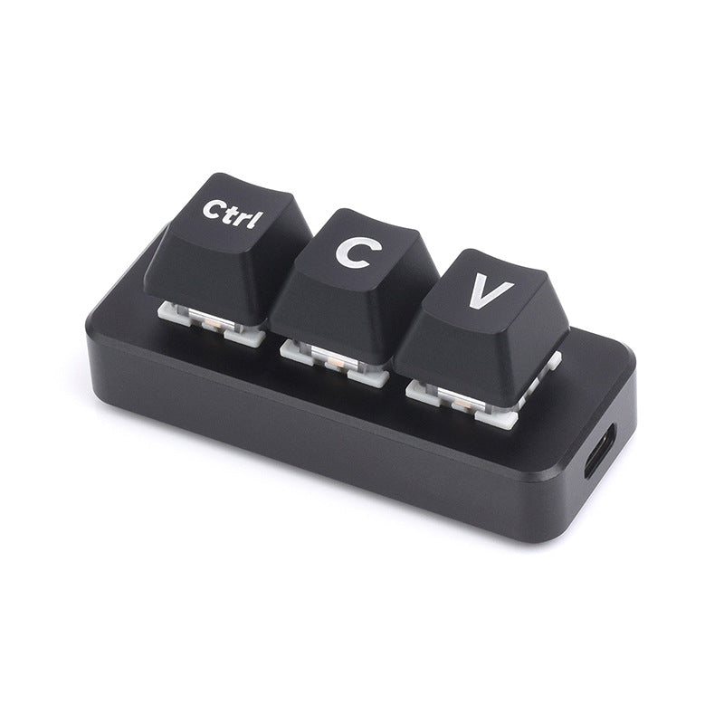 Programmable Mini Keyboard, 3 Keys
