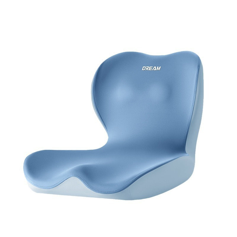 Office chair seat cushion with backrest