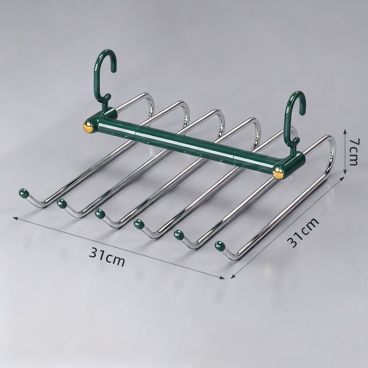 Foldable stainless steel trouser hangers