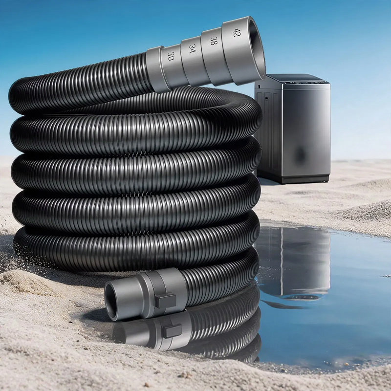 Drain hose for washing machines, PE-RT
