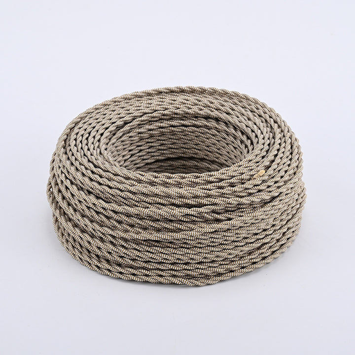 Textile-encased power cable 2×0.75 mm²