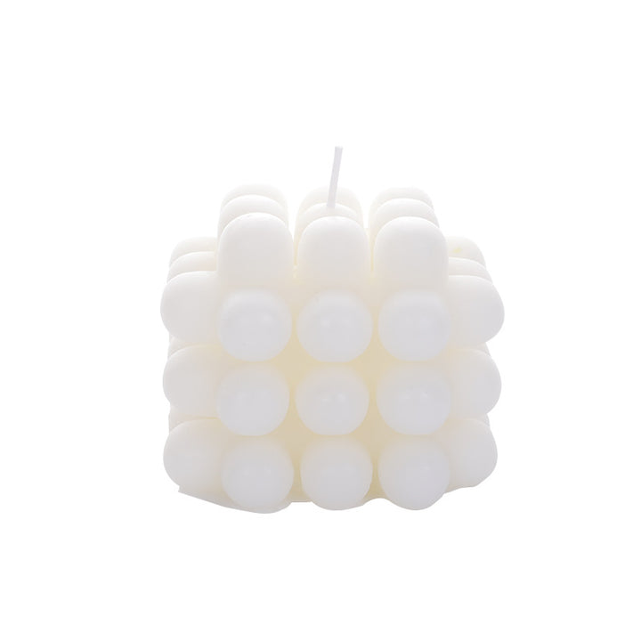 Handcrafted scented candle made of soy wax, fruit shape