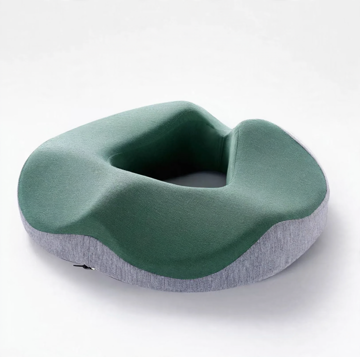 Ergonomic seat cushion made of memory foam