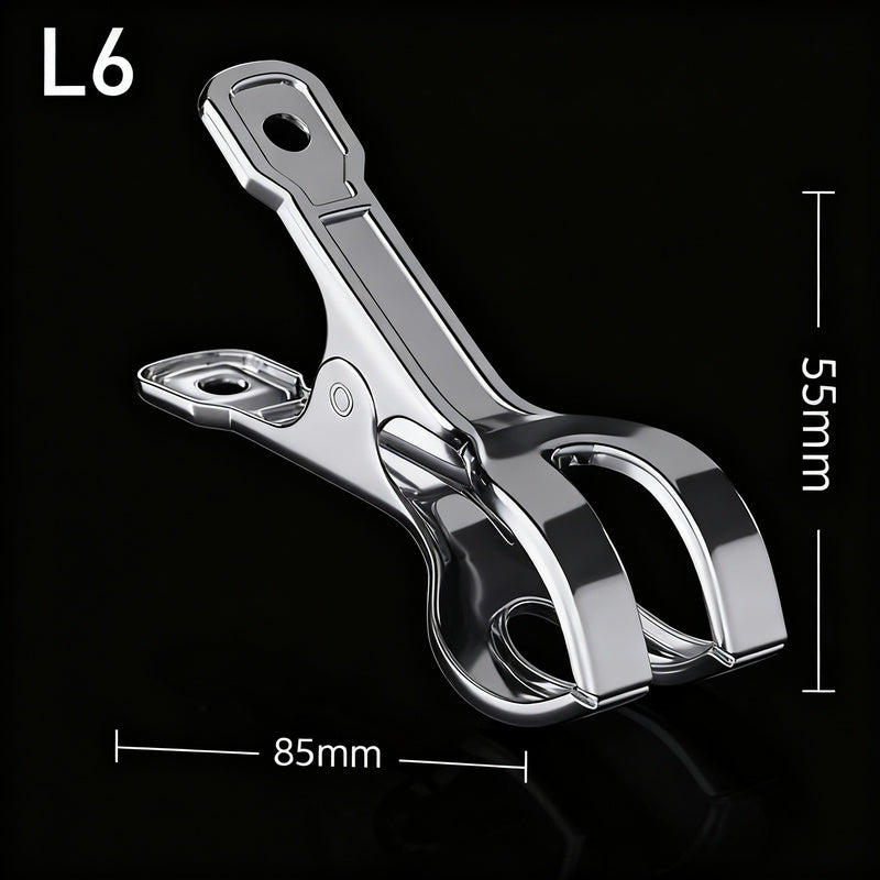 Stainless steel clothespins, large, wind resistant