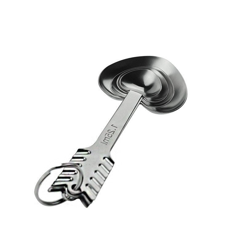 Stainless Steel Measuring Spoon Heart Shape