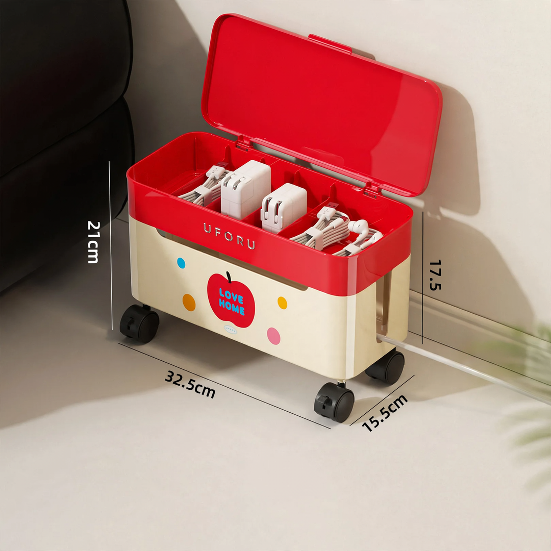 Cable organizer with wheels, double-layered, model DD2626