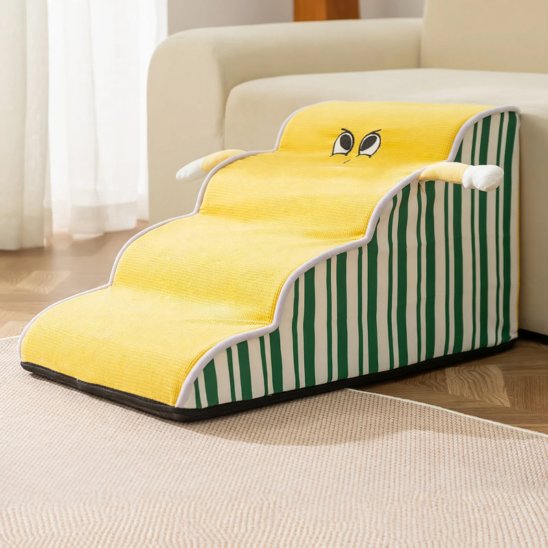 Non-slip dog stairs with Oxford cover
